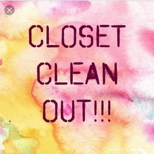 Make me some offers closet cleaning!
